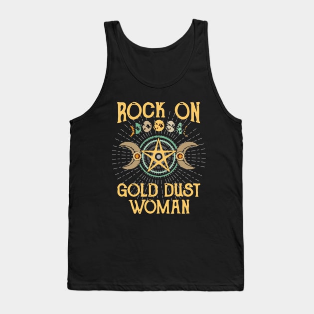 Rock on Gold Dust Women Tank Top by creativedn7